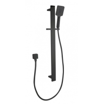 Norico Bellino Matte Black Square Handheld Shower Rail Set Norico Bellino Matte Black Square Handheld Shower Rail Set